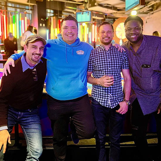 IT Employees gather for a photo