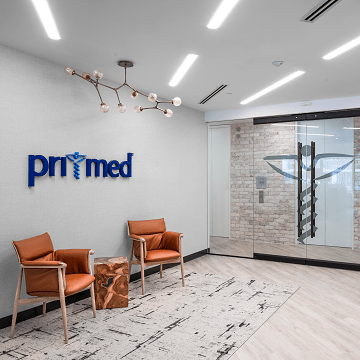 entryway to pri-med office in boston's back bay neighborhood