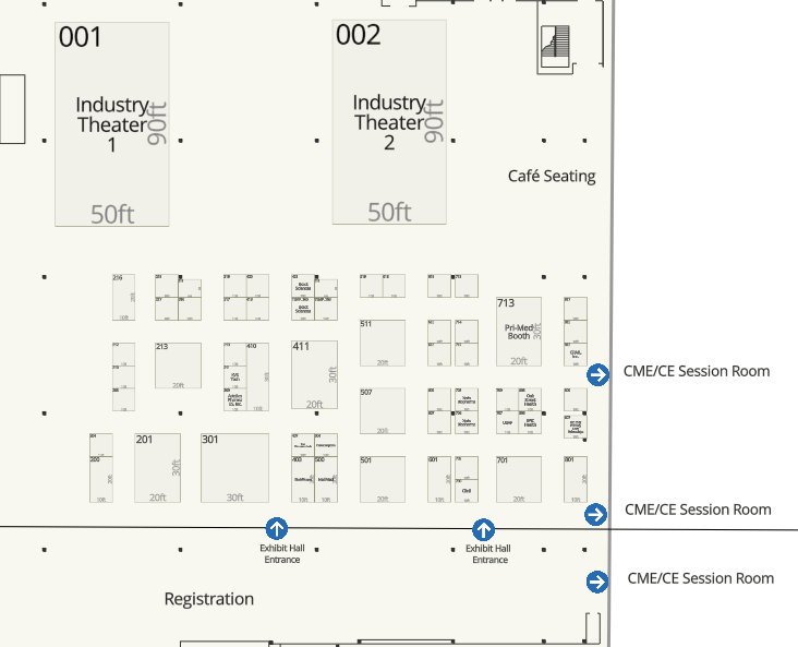 diagram of exhibit hall floor plan
