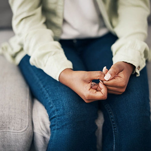 Close up of a woman's hands